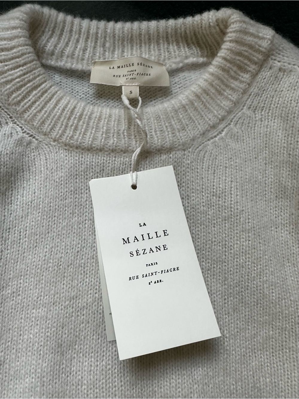 Sézane Cream Knit Sweater/Jumper Samuel NWT
